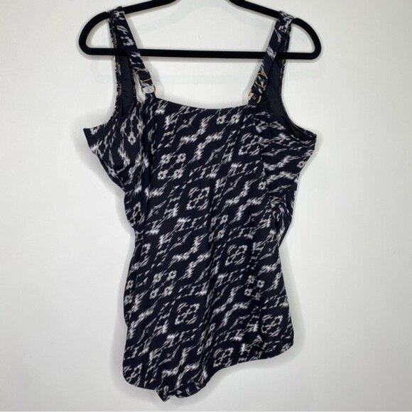 Miraclesuit Women's Plus Labyrinth Sanibel One Piece Swimsuit - Picture 7 of 8